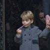 Le prince George de Cambridge - Cette année, le duc et la duchesse de Cambridge n'ont pas rejoint le reste de la famille royale britannique à Sandringham. Ils ont réveillonné à Englefield, Berkshire, Royaume Uni, chez les Midlleton et sont allés en famille à la messe de Noël ce dimanche 25 décembre 2016