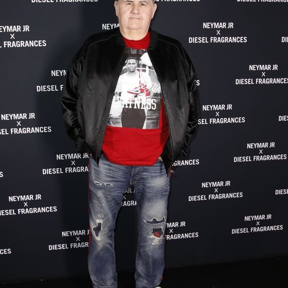 Pierre Ménès lors de la soirée de lancement du parfum "Spirit of the Brave" à la Salle Wagram à Paris, France, le 21 mai 2019. Neymar est l'ambassadeur pour la marque de parfum Diesel. © Marc Ausset-Lacroix/Bestimage