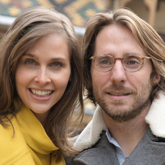 Ophélie Meunier et son mari Mathieu Vergne - 159ème vente aux enchères des vins des Hospices de Beaune le 17 novembre 2019. © Giancarlo Gorassini/Bestimage