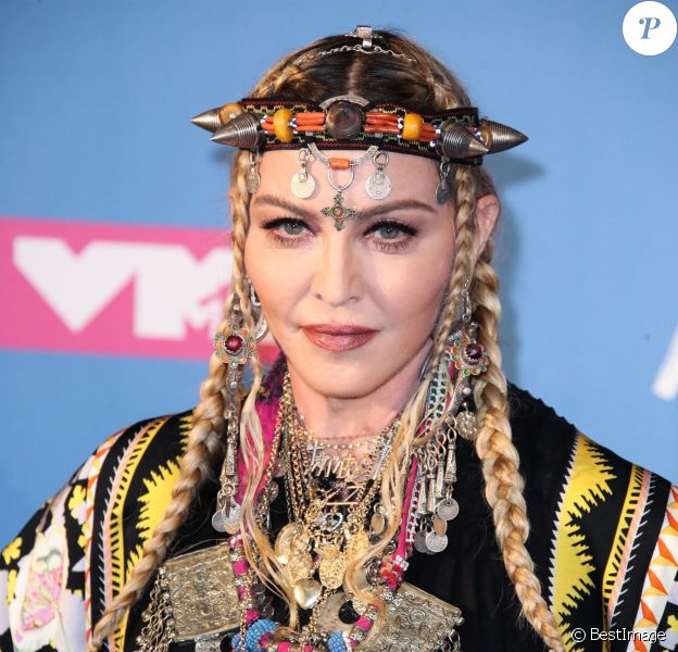 Madonna - Les célébrités assistent aux MTV Video Music Awards à New York, le 20 août 2018.