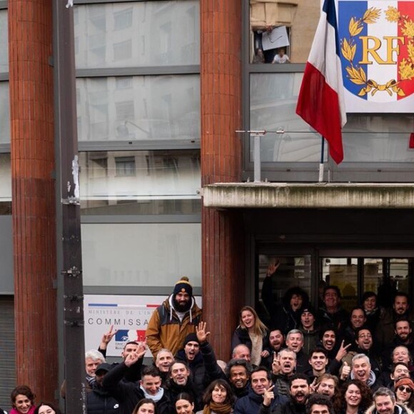 Tarek Boudali sur le dernier jour de tournage du film 30 jours max, en France, le 12 décembre 2019.