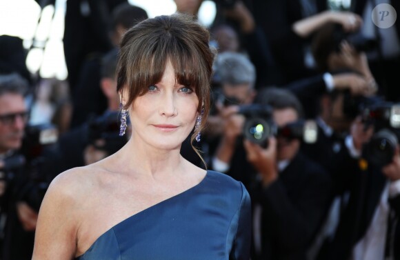 Carla Bruni Sarkozy à la première du film "Les Misérables" lors du 72e Festival International du Film de Cannes, le 15 mai 2019.