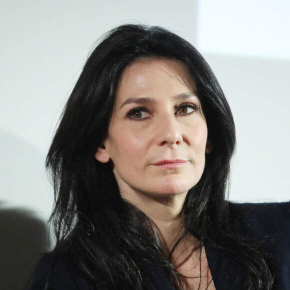 Marie Drucker lors de la conférence de presse 'La semaine du cinéma positif' au cinéma Publicis de Paris le 16 Avril 2019. © Denis Guignebourg / Bestimage