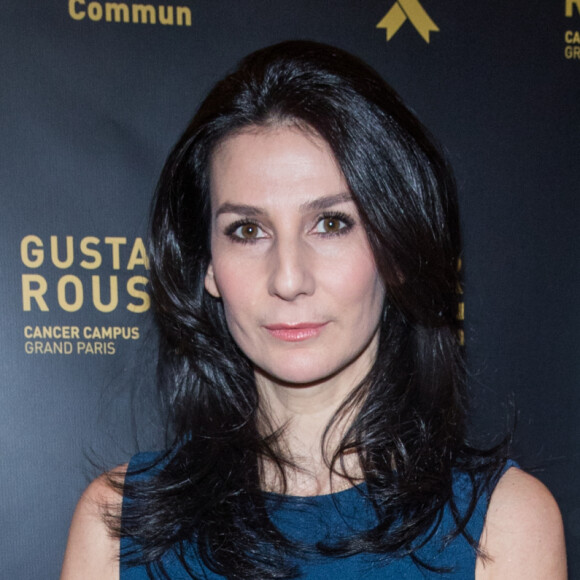 Marie Drucker - Vente aux enchères au profit de la campagne "Guérir le cancer de l'enfant" au Pavillon Ledoyen à Paris le 13 février 2018. L'intégralité des dons effectués à l'occasion de cette soirée ira au profit de la campagne "Guérir le cancer de l'enfant au 21ème siècle de la Fondation Gustave Roussy". F. Lemos, le père du petit Noé décédé il y a quatre ans d'un cancer du cerveau, avait fait afficher le visage de son fils sur la Tour Montparnasse pour tout le mois de septembre. Depuis, son combat est devenu cette grande campagne dont N. Sarkozy est le parrain cette année. © Cyril Moreau/Bestimage13/02/2018 - Paris