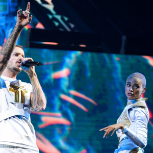 M Pokora en concert au Palais Nikaia à Nice dans le cadre de sa tournée Pyramide Tour le 15 novembre 2019. © Lionel Urman / Bestimage