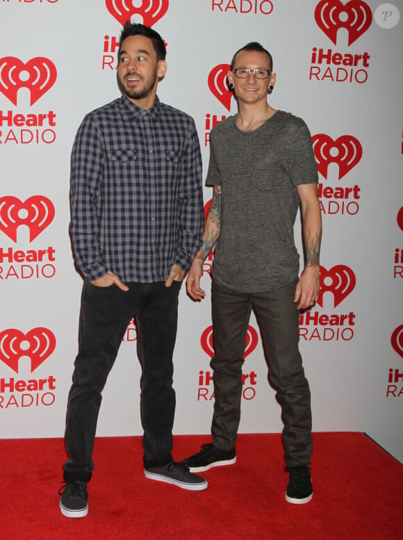 Linkin Park, Mike Shinoda, Chester Bennington - Celebrites au 2eme jour du festival de musique "iHeartRadio" a Las Vegas, le 22 septembre 2012.
