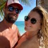 Emilie Picch en vacances en Guadeloupe avec son fiancé, le 2 janvier 2020