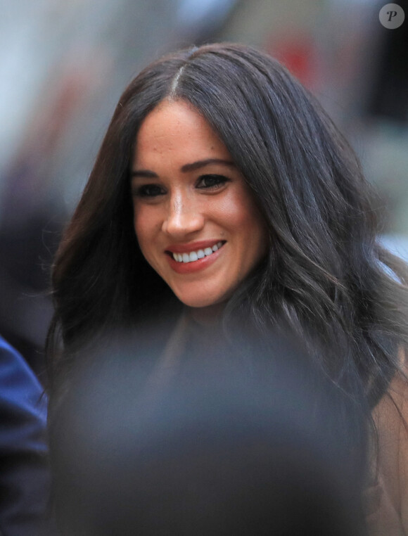 Meghan Markle et le prince Harry à la Maison du Canada, à Londres, le 7 janvier 2020.