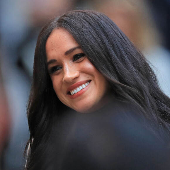 Meghan Markle et le prince Harry à la Maison du Canada, à Londres, le 7 janvier 2020.