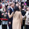 Meghan Markle et le prince Harry à la Maison du Canada, à Londres, le 7 janvier 2020.