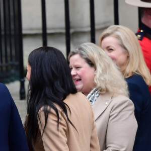 Le prince Harry, duc de Sussex, et Meghan Markle, duchesse de Sussex, à leur arrivée à la Canada House à Londres. Le 7 janvier 2020