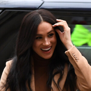 Meghan Markle, duchesse de Sussex, en visite à la Canada House à Londres. Le 7 janvier 2020.