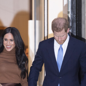 Meghan Markle, duchesse de Sussex, et le prince Harry, duc de Sussex, ont honoré leur premier engagement de l'année, en se rendant à la Canada House à Londres. Le 7 janvier 2020  7 January 2020. Duke & Duchess of Sussex leave Canada House in London07/01/2020 - Londres