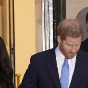 Meghan Markle, duchesse de Sussex, et le prince Harry, duc de Sussex, ont honoré leur premier engagement de l'année, en se rendant à la Canada House à Londres. Le 7 janvier 2020  7 January 2020. Duke & Duchess of Sussex leave Canada House in London07/01/2020 - Londres