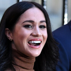 Le prince Harry, duc de Sussex, et Meghan Markle, duchesse de Sussex, en visite à la Canada House à Londres le 7 janvier 2020.