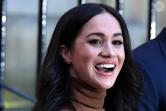 Le prince Harry, duc de Sussex, et Meghan Markle, duchesse de Sussex, en visite à la Canada House à Londres le 7 janvier 2020.