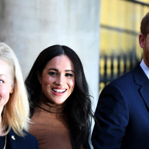 Le prince Harry, duc de Sussex, et Meghan Markle, duchesse de Sussex, en visite à la Canada House à Londres le 7 janvier 2020.