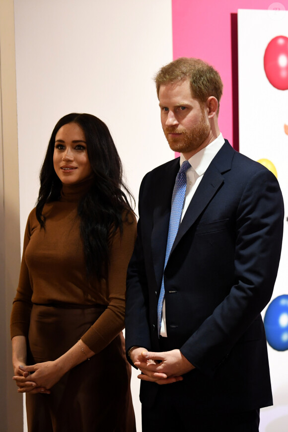 Le prince Harry, duc de Sussex, et Meghan Markle, duchesse de Sussex, en visite à la Canada House à Londres le 7 janvier 2020.