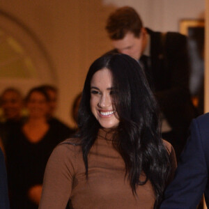 Meghan Markle et le prince Harry en visite à la Canada House à Londres le 7 janvier 2020.