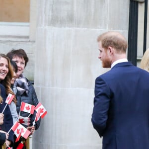 Meghan Markle et le prince Harry en visite à la Canada House à Londres le 7 janvier 2020.