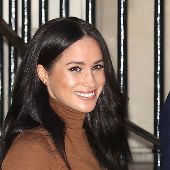 Meghan Markle et le prince Harry en visite à la Canada House à Londres le 7 janvier 2020.