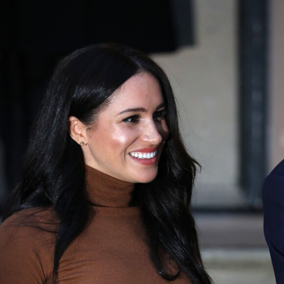 Meghan Markle en visite à la Canada House à Londres le 7 janvier 2020.