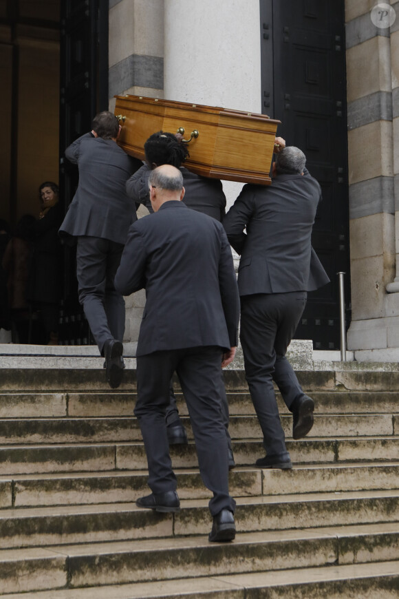 Exclusif - Obsèques de Claude Régy au crématorium du Père Lachaise à Paris. Le 7 janvier 2020.