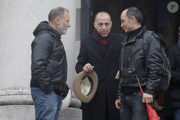 Exclusif - Obsèques de Claude Régy au crématorium du Père Lachaise à Paris. Le 7 janvier 2020.