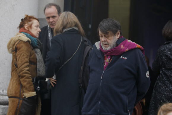 Exclusif - Obsèques de Claude Régy au crématorium du Père Lachaise à Paris. Le 7 janvier 2020.