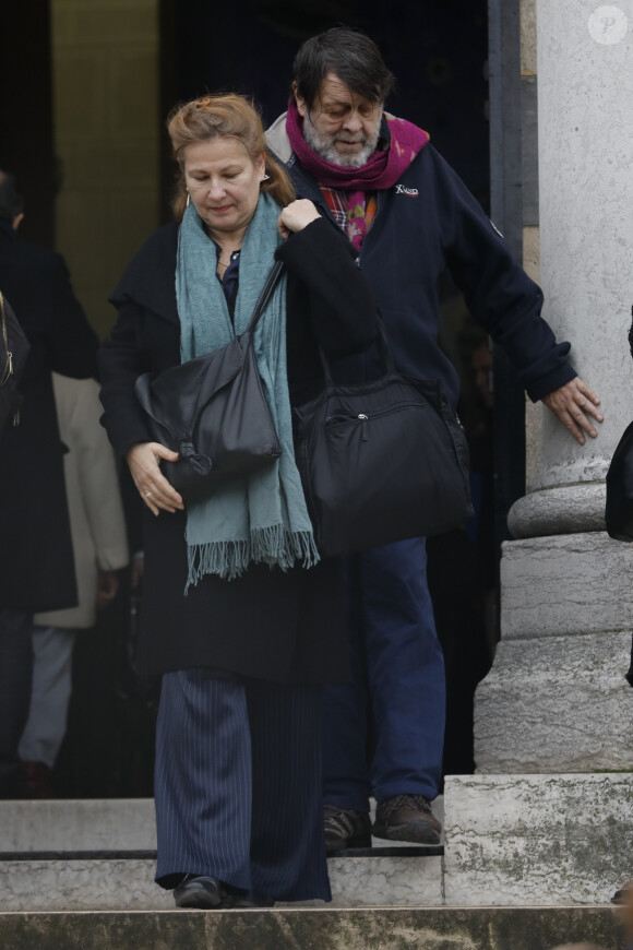 Exclusif - Obsèques de Claude Régy au crématorium du Père Lachaise à Paris. Le 7 janvier 2020.