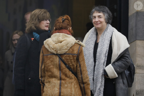 Exclusif - Obsèques de Claude Régy au crématorium du Père Lachaise à Paris. Le 7 janvier 2020.