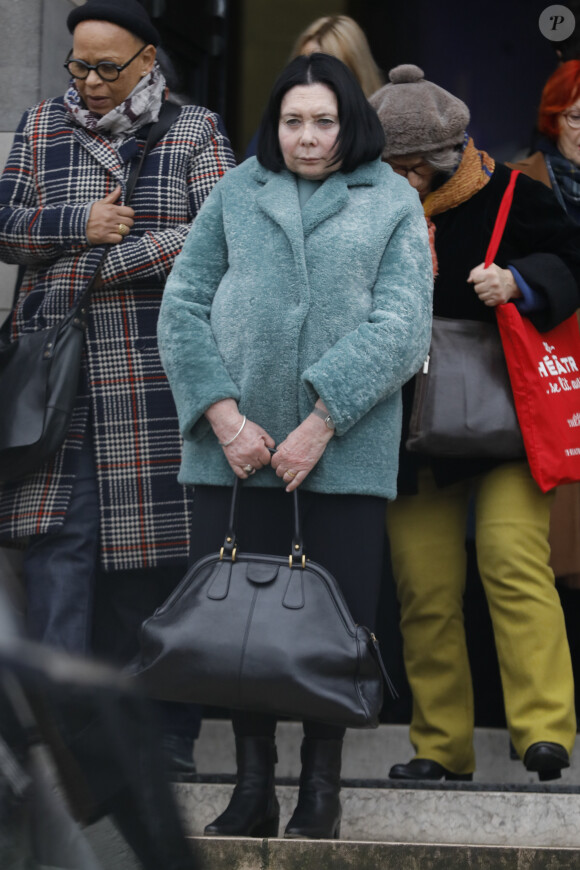 Exclusif - Obsèques de Claude Régy au crématorium du Père Lachaise à Paris. Le 7 janvier 2020.