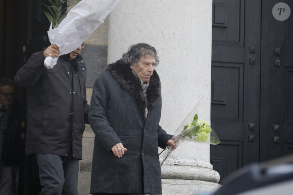 Exclusif - Obsèques de Claude Régy au crématorium du Père Lachaise à Paris. Le 7 janvier 2020.
