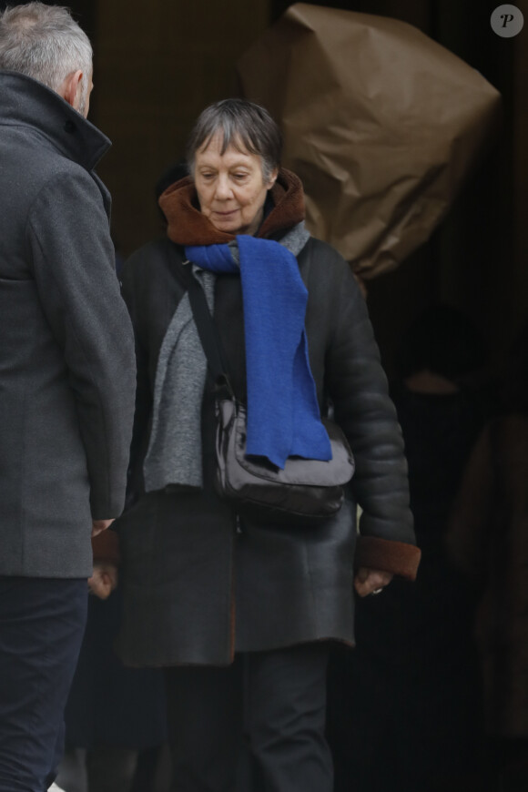 Exclusif - Obsèques de Claude Régy au crématorium du Père Lachaise à Paris. Le 7 janvier 2020.