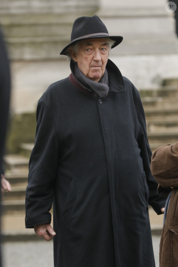 Exclusif - Obsèques de Claude Régy au crématorium du Père Lachaise à Paris. Le 7 janvier 2020.