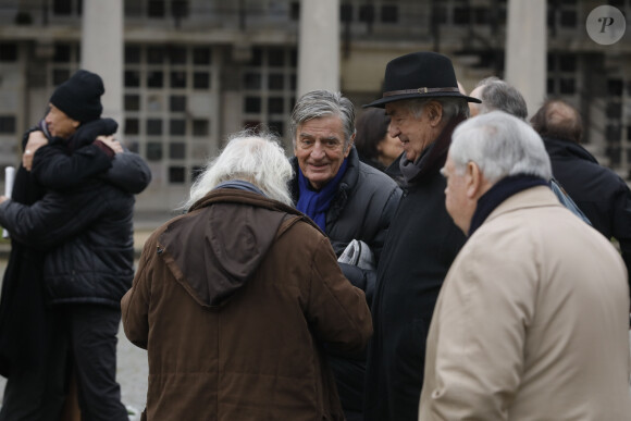 Exclusif - Obsèques de Claude Régy au crématorium du Père Lachaise à Paris. Le 7 janvier 2020.