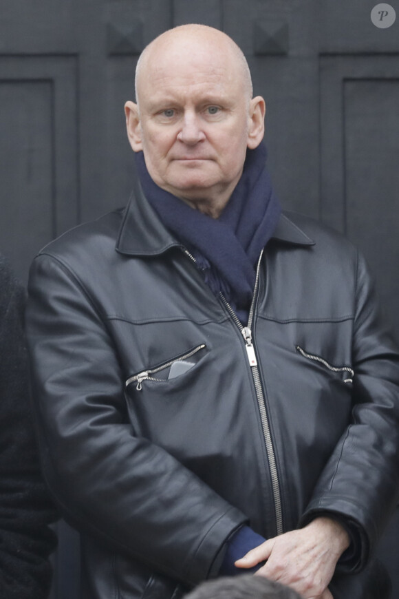 Exclusif - Christophe Girard, adjoint à la culture, mairie de Paris - Obsèques de Claude Régy au crématorium du Père Lachaise à Paris. Le 7 janvier 2020.
