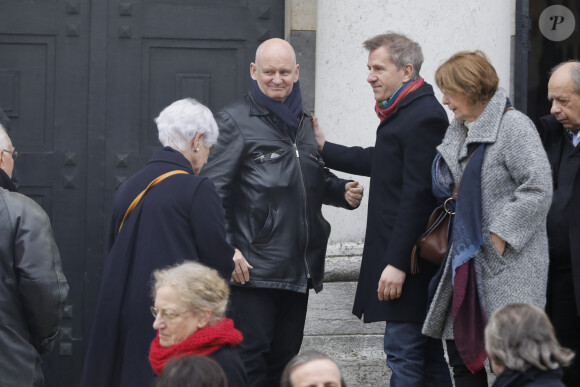Exclusif - Christophe Girard, adjoint à la culture, mairie de Paris - Obsèques de Claude Régy au crématorium du Père Lachaise à Paris. Le 7 janvier 2020.