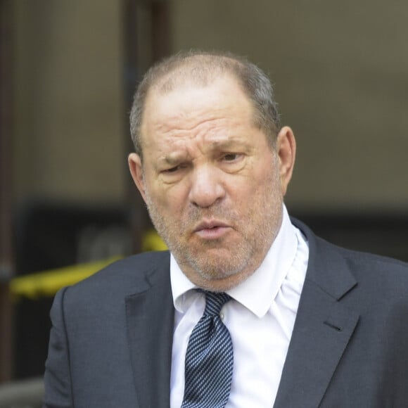 Harvey Weinstein à la sortie du tribunal State Supreme Court de New York où il a présenté sa nouvelle équipe d'avocats en charge d'assurer sa défense notamment D. Rotunno, une puissance avocate de Chicago, le 11 juillet 2019.