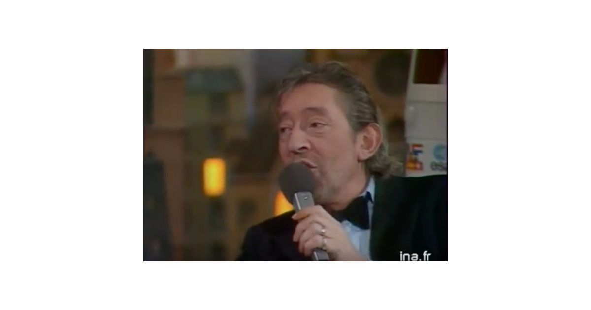 Whitney Houston face à Serge Gainsbourg, un peu alcoolisé, en 1986. Une archive de l