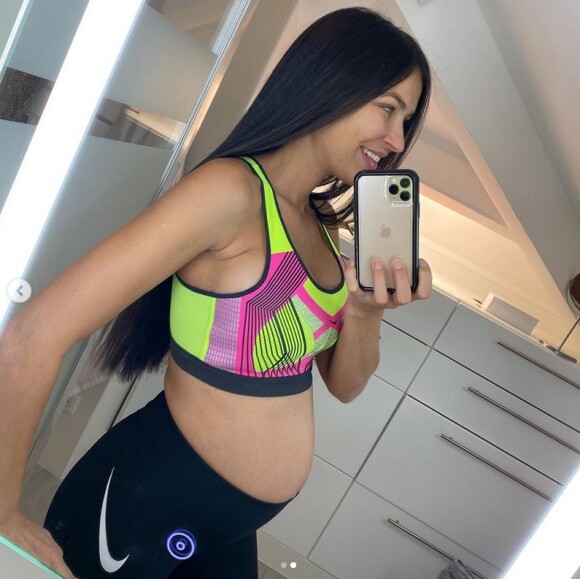 Julie Ricci est enceinte de son deuxième enfant. Janvier 2020.
