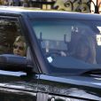 La reine Elisabeth II d'Angleterre au volant de son Range Rover à Sandringham le 11 Janvier 2020 quelques jours après l'annonce du retrait du duc et de la duchesse de Sussex de la famille royale