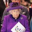 La reine Elisabeth II d'Angleterre - Messe en l'honneur de la journée du Commonwealth à l'abbaye de Westminster à Londres, le 11 mars 2019.