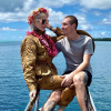 Jeffree Star et son ex-petit ami Nathan Schwandt à Bora Bora. Novembre 2019.