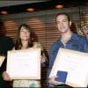 Passi, Alana Filippi et Calogero - Prix de printemps 2005 de la SACEM à Neuilly le 3 juin 2005.