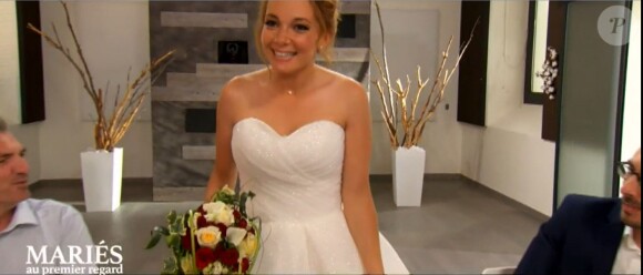 Mariage de Romain et Delphine dans "Mariés au premier regard 2020", le 6 janvier, sur M6
