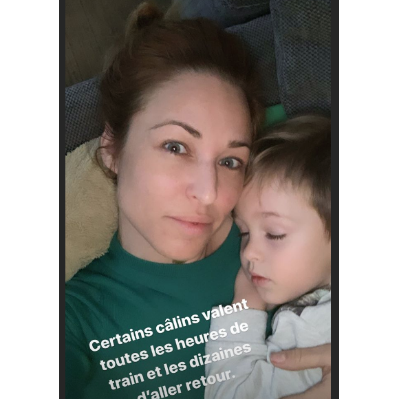 Natasha St-Pier et son fils Bixente, sur Instagram, le 13 janvier 2020.