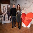 Bastian Schweinsteiger et sa femme Ana Ivanovic lors de la présentation de la collection capsule Ana &amp; Bastian Love Brax dans le cadre de la semaine de la mode Mercedes-Benz à Berlin, Allemagne, le 14 janvier 2020.