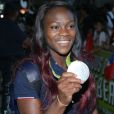 Clarisse Agbegnenou - Arrivées des athlètes des jeux olympiques de Rio 2016 à l'aéroport de Roissy. Le 23 août 2016.
