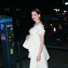Anne Hathaway (enceinte) arrive à la soirée Museum of Modern Love à New York, le 10 octobre 2019